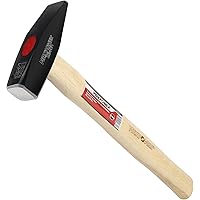 MAXPOWER Schlosserhammer 500g, Vorschlaghämmer/Stahlhammer/Ingenieurhammer/mit rutschfestem Fasergriff, Geschmiedeter…