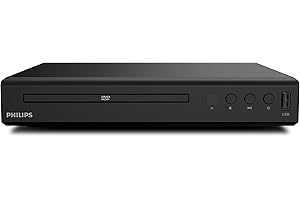 Philips DVD-Player TAEP200/20 - 2021 Modell - Für nahezu alle Disc-Formate - USB Media Link - Schwarz