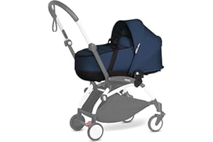 Babyzen YOYO Capazo, Azul Marino - Incluye colchón Doble, Capota y armazón ventilados - Requiere el chasis YOYO2 (Se Vende por Separado)