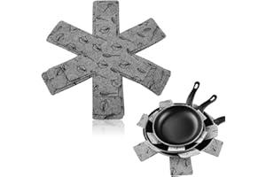 SULIUDAJI Protector de Sartenes y Ollas, 3 Tamaños, Silicón, Lavable a Mano