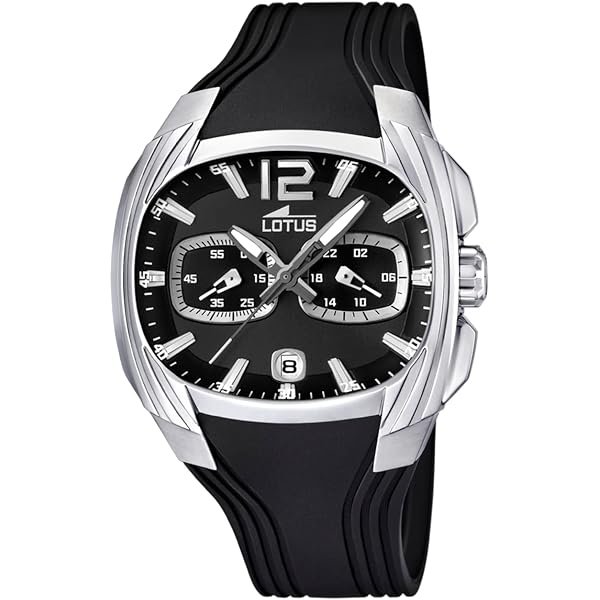 LOTUS Orologio Uomo Analogico Acciaio Inox 316L Argento - Quarzo - Cronografo - Vetro Minerale - Impermeabile 5 ATM 18850/1 Special Prices