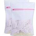 Mesh Washing Bags for Laundry,Bra Shoe Sock Trainer Net Delicates Laundry Bag with Premium Zipper (2 SET)