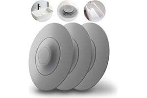 HUAERSICO 3 Piezas Tapon Bañera Universal - Suave Tapon Fregadero Cocina Silicona - Tapón de Drenaje Universal a Presión con Filtro de Comida y Pelo para Fregaderos, Lavabos y Bañeras