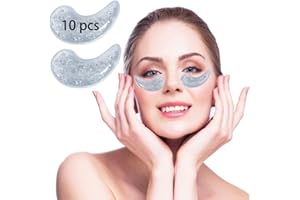 COLDCHILL Reusable Gel Ice Pack for Eyes - Hot & Cold Treatment for Strain, Swelling, Redness, Puffy Eyes, Dark Circles, Fine Lines, and Surgery Recovery (Clear, 10PCS)