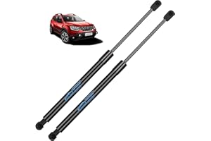 Koaudb 2x Verin de Coffre pour Duster 2010 2011 2012 2013 2014 2015 2016 2017 2018 2019 2020 Voiture Vérin Coffre Noir Verin Hydraulique Verin a Gaz Remplacer pour #81771G5000