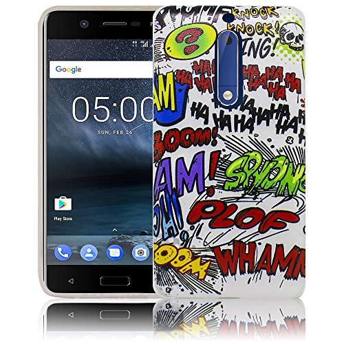 thematys® Compatible pour Nokia 6 Comic Haha Coque dans Housse Coque Silicone Protection Pochette Étui de Protection en Silicone Étui Souple Étui 