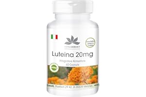 HERBA DIREKT Luteina 20mg - Microincapsulata - Per occhi - 60 Capsule - Vegan | HERBADIREKT by Warnke Vitalstoffe - Qualità da farmacia tedesca