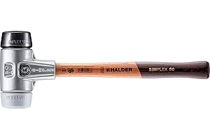 Halder 3123050 "Simplex" Rubber/TPE-Mid Soft-Face Mallet, Multi-Colour, 50 mm