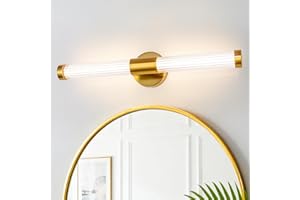 MantoLite LED para espejo 60,5 cm Lámpara de baño de pared Lámpara para espejo de baño 360° de pared moderna para interiores 12 W 3 CCT Escalera/Marco de fotos/para dormitorio