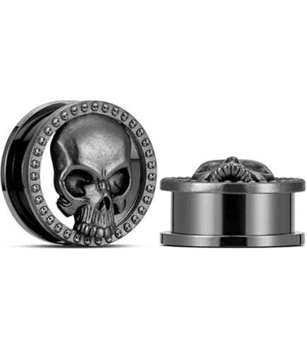 Hohler Kristall-Tunnel-Ohrstecker Für Piercing Expander Punk-Schmuck Us - Foto 13