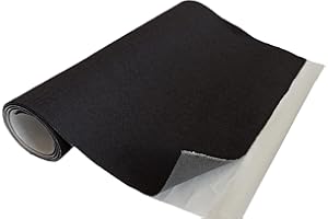 TAPHICEROS Rotolo Di Tessuto In Feltro Autoadesivo, Nero, 100cm x 150cm 2mm, Materiale Di Imbottitura, Venduto Al Metro, Tessuto Di Rivestimento Per Interni Per Artigianato, Auto, Fai Da Te