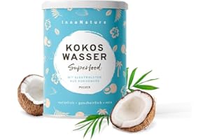 ‎INNONATURE InnoNature Kokoswasser Pulver I SF Pulver mit Elektrolyten I 225g, aus 100% Kokoswasser Pulver I Vegan ohne Zusatzstoffe