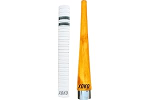 xoko Premium Cricket Bat Handle Rubber 1 Grips for Enhanced Performance With Better Shock Absorption And 1 Wooden Gripper Cone (pack of 2)