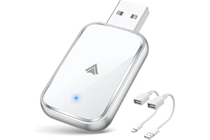 AIZEO Wireless Android Auto Adapter, Mini Android Auto Wireless Stick Einfaches Upgrade von Wired Android Auto auf Wireless, Plug und Play