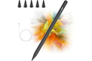 KBCASE Lápiz para Pantalla Táctil para iPad 10/9/8/7/6th 2018-2022,Función Detección de Inclinación,Stylus Pen, para iPad Pro11''/12,9'', iPad Mini 6/5th, iPad Air 5/4/3th, 5 Puntas Reemplazables