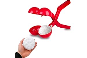 JAMARA 461146 Snow Play Pince à Boule de Neige Duo 38 cm – Pince à Boules de Neige pour Enfants – Idée Cadeau pour garçons et Filles – Boules de Neige en Quelques Secondes – Rouge