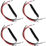 Yizhet 4PCS Resistencia de Intermitentes LED 10W, Resistencias LED Indicador de Señal Resistencias de Carga Intermitentes Mot