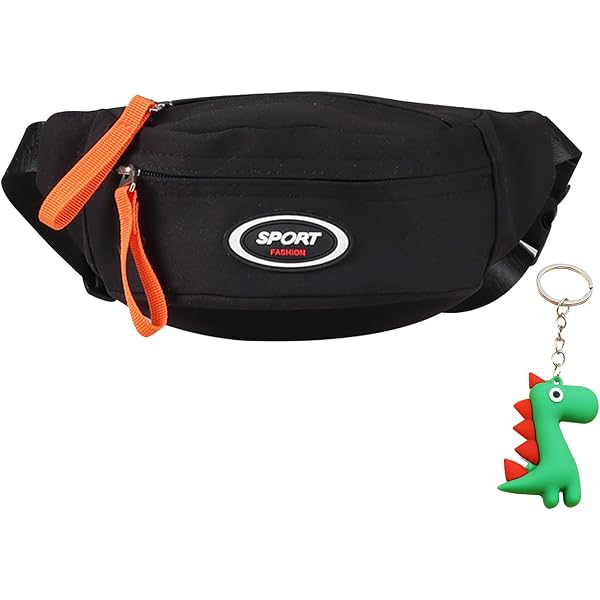 Sac Banane Enfant Dinosaure - Toile - 32x13x7 Cm - Multi-usage (Poitrine, Taille) - Pour Voyage, École, Activités Extérieures
