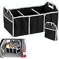 PLASTIFIC - Car Boot Organiser - Non-Slip Tidy Boot Bag - Multi-Compartment - Essential Car Accessories, Heavy Duty Collapsible Foldable Shopping Tidy Storage