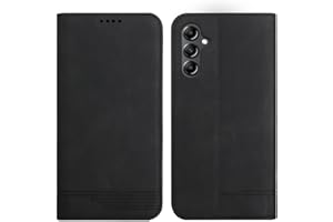 Rostsant Etui na Samsung A54 5G skórzany portfel Samsung Galaxy A54 5G etui folio z klapką stojak magnetyczny pokrowiec do Samsung Galaxy A54 5G - czarne