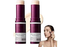 COLEESON 2 Stück Cemenrete Calcium Multi Balm, Anti-Aging & Firming Korean Skincare Stick, Calcium Volume multi Balm All-in-One Kollagen Feuchtigkeitsstift genge Straffende Haut für Augen, Hals, Gesicht (C)