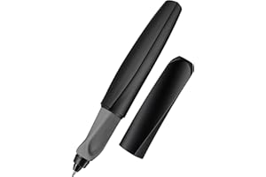 Pelikan Twist Black Rollerball Pen, Ergonomic, Refillable Blue ink