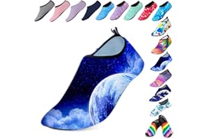 Hoomall Chaussures Aquatiques Femme Homme Enfant Chaussures de Plage Respirant Chaussures d'eau Semelle Souple Antidérapant pour Plage Piscine Surf Sport Gymnase