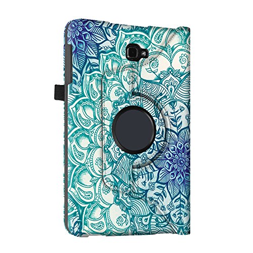 Fintie Samsung Galaxy Tab A 10.1 Hülle – 360° Drehbarer Stand Smart Cover Case Schutzhülle Tasche Etui mit Ständerfunktion Auto Schlaf / Wach Funktion für Samsung Galaxy Tab A 10,1 Zoll T580N / T585N Tablet (2016 Version), smaragdblau - 9