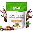 OZiva Bioactive Plant Protein (Chocolate), 1kg | 25g Protein,5.5 BCAA| Pea Isolate| Plant based Protein Powder for Women & Men | Essential Amino Acids| Vegan Protein supplement, Clean, Sugar free