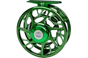 ‎PROBEROS PROBEROS Fliegen Angeln Rolle Fliegenrollen, CNC Bearbeitet Aluminium Legierung Körper Groß Laube Spule, 5/7 7/9 9/10 Wt