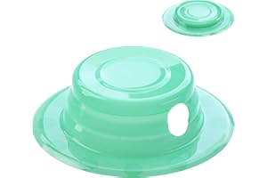 Tucana Bathtub Overflow Drain Cover, Adds Inches of Water for Leisure Bath, Strong Suction Cups Seal for Bathtub Stoppers, 6” Diameter Clear