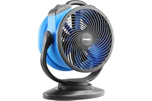 XPower High Performance Industrial High Speed Whole Room Air Mover, Air Circulator, Multipurpose Floor Fan with Variable Speed (Blue, FC-300S 1600CFM)