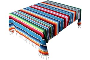 Liseng Couverture Mexicaine Sarape Couverture de Pique-Nique Couverture de Table Hot Rod pour fête de Yoga 120 x 180 cm