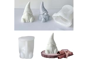 ‎WISIRENT Silikonformen Gießformen Wichtel WISIRENT, Weihnachten Wichtel Silikonformen Diy Weihnachten Wichtel Kerzen Formen, 3D Silikonform Weihnachtsmann Gießform Wichtel Gips für Weihnachten, Halloween