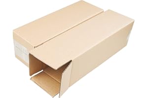 PACK4YA 300×100×100mm Long Corrugated Cardboard Boxes Royal Mail Small Parcel Postal Boxes for Posting Brown Mailing Postage Shipping Box for Small Business, Storing or Gift Wrapping Packaging(10 Pcs)