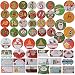 Produktbild BUONDAC (270stk) 5 * 24stk Zahlenaufkleber + 5 * 30stk from/to Sticker Weihnachtsaufkleber Adventskalender Set Zahlen Weihnachten Adventskalenderzahlen Nummern Aufkleber Weihnachtskalender Basteln