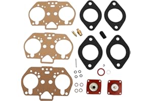 KIPA Carburetor Rebuild repair kit For Weber 40IDF 44IDF 48IDF 40mm 44mm 48mm IDF Carb OEM Number 92.3240.05 92-3240-05 92324005 Mounting Gasket Needle seat Diaphram O-Rings