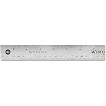 thumbnail image 2 of Precision Measuring Ruler HHIP 6" Stainless Steel Ruler - Precision Etched With 32nds, 64ths & Decimal Graduations HHIP Measuring Tools 2 of 10