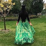 Chiffon Schal, Canvalite Schmetterling Pfau Flügel Damen Mädchen Schal mit Kordelzug Fee Nymphe Pixie Cosplay Kostüm, weich, 197*125cm für Karneval Feier Strand Freizeit - 