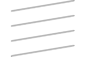 LAVMHAB Lot de 4 tubes ronds droits en acier inoxydable 304 de 2 mm de diamètre extérieur de 0,3 mm, épaisseur de paroi 300 mm de long