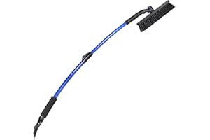 SubZero 14039 50" Crossover Super Duty Extendable Snowbroom with Pivoting Head and Integrated Ice Scraper