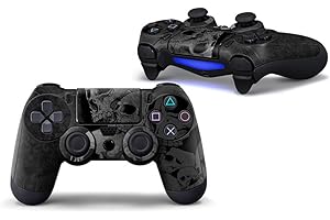 Morbuy PS4 Vinyl Skin Decal Full Body Sticker For Sony Playstation 4 PS4 Slim PS4 Pro Dualshock Controller x 1 (Skulls)