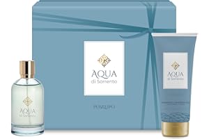 DIAMOND INTERNATIONAL AQUA DI SORRENTO | Posillipo, Confezione Regalo, Profumo Donna da 100ml + Gel Doccia 200ml, Fragranza Aromatica e Legnosa