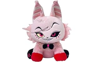 MezHi Hazbin Hotel Plush, New 11 In Husk Hotel Plush Angel Dust Plush Cat Toy Devil Plush Cat，Plush Doll Soft Plush Stuffed Pillow Doll for Tv Fans, Gift for Boys and Girls-Husk-B