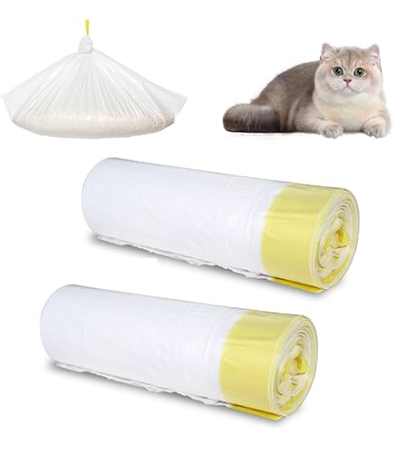 Produktbild von Katzenklo Tüten Katzenklo Einlagen, Katzentoilettenbeutel Mit Zugbändern Kratzfeste Katzenklo Beutel