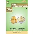 Dried Potato Flakes Instant Mashed Potato/Dehydrated Potato/Aaloo ka Mash Instant ALOO POHA READYMIX Pack Medium Spiced with Potato Slices PACK OF - 250g
