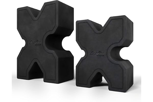 2 gevärsstöd i olika storlekar, bärbara gevärsstöd av skumplast med kardborreband, halkfri skjutstödsbänk för stabilisering av skott och siktning