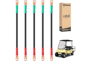‎10L0L 10L0L Golf Cart Batteriekabel-Set (4 Gauge) passend für Club Car DS 95+ (48 Volt) Golfwagen