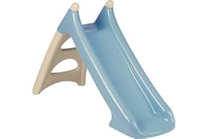 Smoby Life - Toboggan XS Bleu - Glisse de 90cm - Hauteur 1m - Marches Antidérapantes - Traité Anti-UV - Matière Recyclée - A Partir de 2 Ans - Fabrication Française