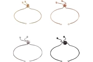 Cheriswelry 20pcs Brass Slider Bracelet Extender Chains 8-5/8 Adjustable Extender Box Chain Link Mixed Colors for DIY Jewellery Making Girl Women